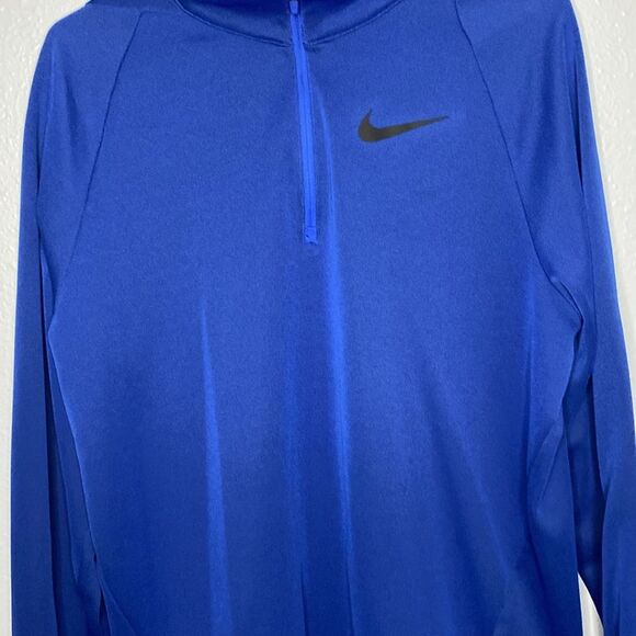 Nike Royal Blue 1/4 Zip Pullover Size Medium - Picture 6 of 12